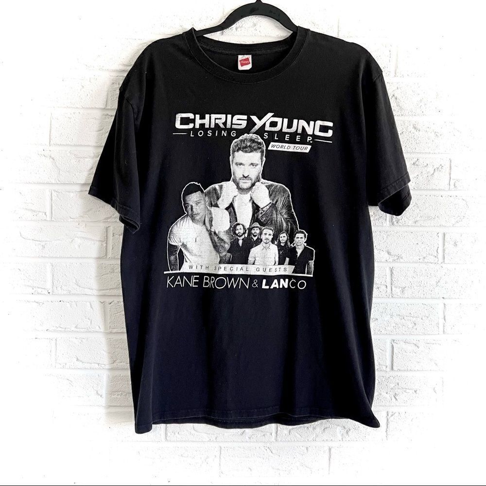🚨4/$25 CHRIS YOUNG Loosing Sleep World Tour Concert T-Shirt Large